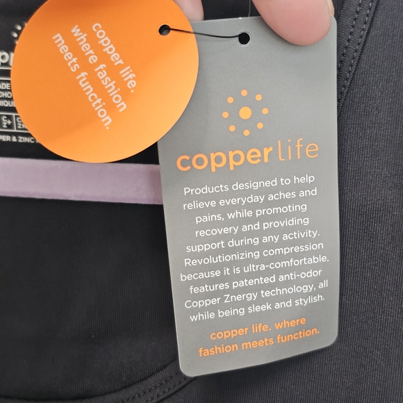 Tommie Copper Shirt Womens 2XL Lower Back Support Black - Picture 5 of 13